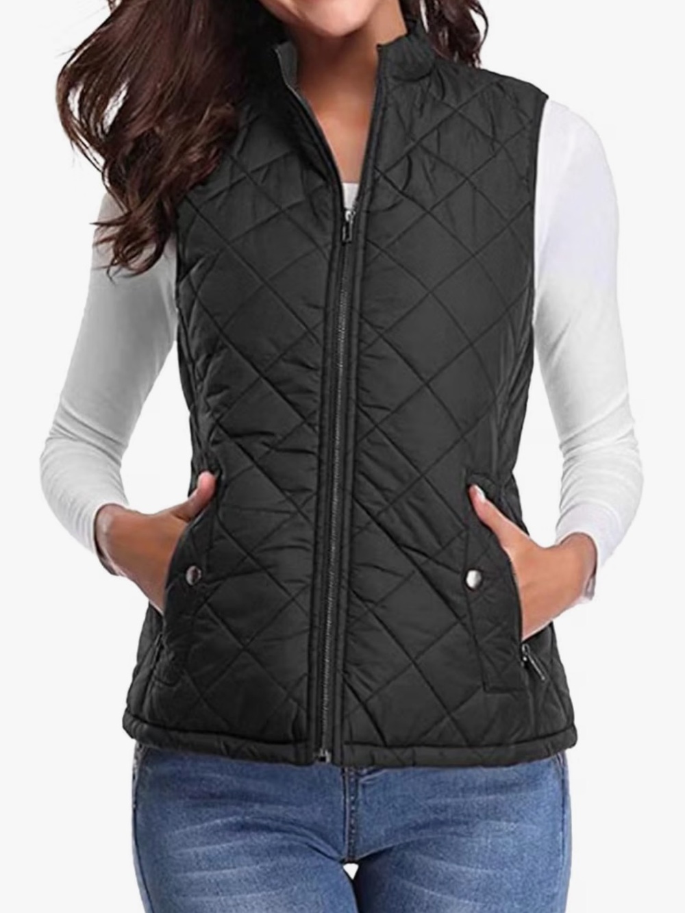 Croft & Barrow Black Quilted Vest